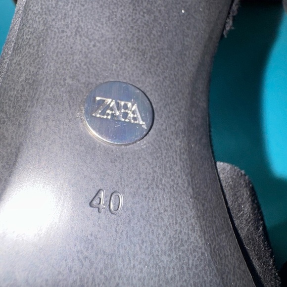 Zara heels pointed suede flower high heels - Picture 11 of 12